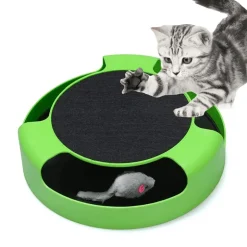 Interaktives Haustierspielzeug – Spannende Drehmaus für Katzen und Hunde