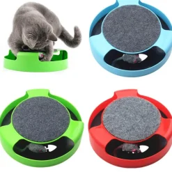 Interaktives Haustierspielzeug – Spannende Drehmaus für Katzen und Hunde