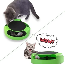 Interaktives Haustierspielzeug – Spannende Drehmaus für Katzen und Hunde