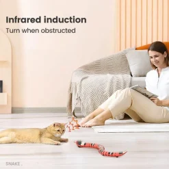 Interaktives intelligentes Katzenspielzeug – Schlangenspaß mit Sensorik