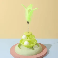 Interaktives Katzen-Drehteller-Spielzeug – Drehender Spielspaß