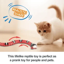 Interaktives Katzenspielzeug mit intelligentem Sensor – Spannendes Schlangenspielzeug für Katzenspaß