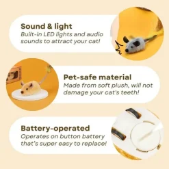 Interaktives Katzenspielzeug „Smart Mouse Chaser“ für spannende Spielstunden