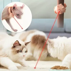 Interaktives Laserpointer-Katzenspielzeug – lustige Taschenlampe für Haustiere