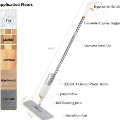 3-in-1-Wassersprühmopp – Hand-Bodenreiniger für die einfache Reinigung zu Hause