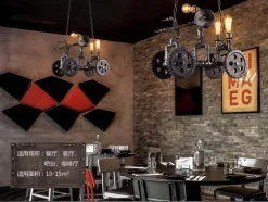 Iron Motorcycle Lamp - Modern Industrial Light Decor