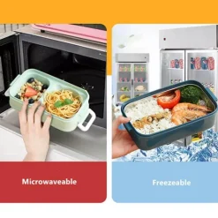 Isolierte, auslaufsichere Suppenschüssel – doppelschichtiger Lunchbehälter