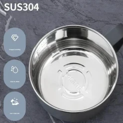 Isolierter Kaffeebecher aus Edelstahl, 350 ml, mit hitzebeständigem Deckel