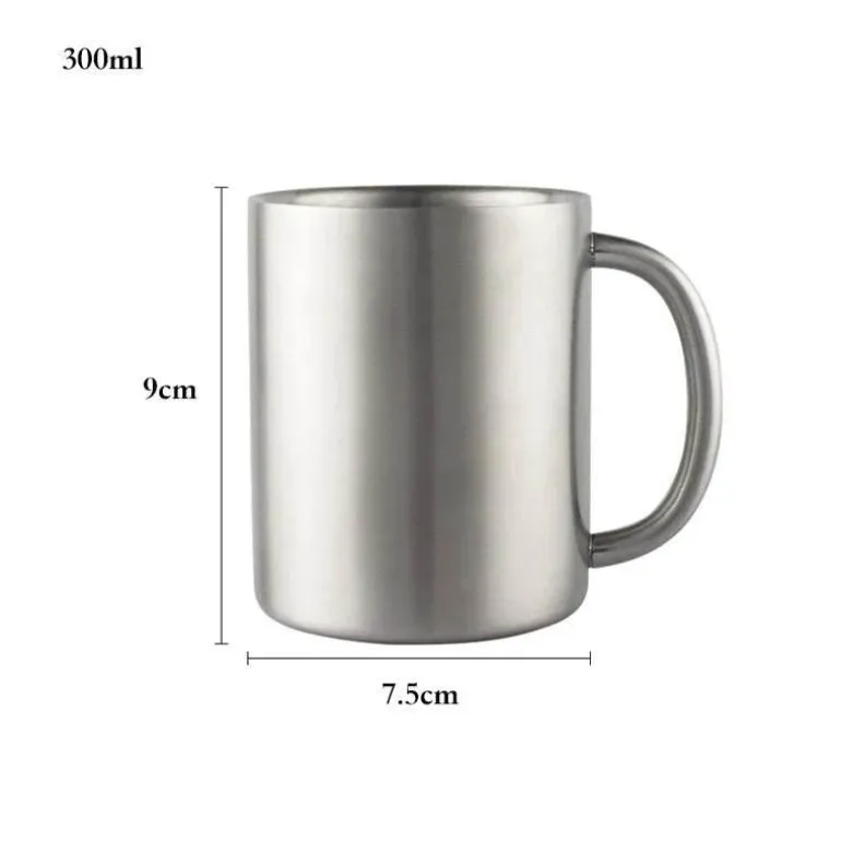 Isolierter Reisebecher aus Edelstahl – 420 ml Becher mit Deckel für das Homeoffice
