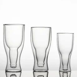Isoliertes doppelwandiges Glasset – Bier, Wein, Whiskey, Champagner