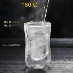 Isoliertes Teetassen-Set aus Doppelglas – 80 ml, europäisches Design