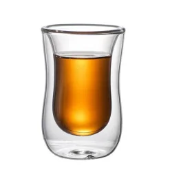 Isoliertes Teetassen-Set aus Doppelglas – 80 ml, europäisches Design