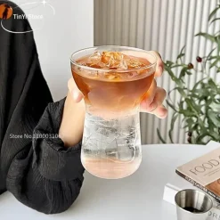 Isoliertes Trinkbecher-Set aus Glas – Transparente Saft- und Teebecher
