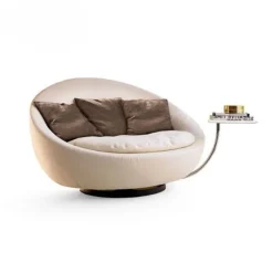 Italian Reclining Lounger Chair - European Elegance Design