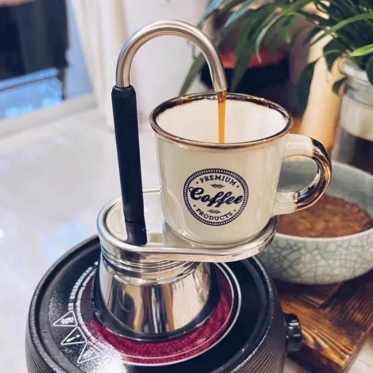 Italienische Kaffeekanne – Kreativer Espressokocher