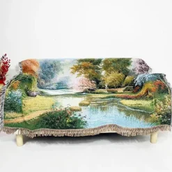 Jacquard-Sofadecke – Vielseitige Picknickmatte für den Außenbereich, Bettdecke