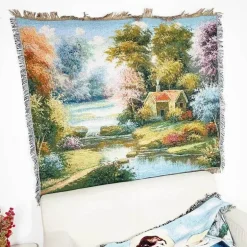 Jacquard-Sofadecke – Vielseitige Picknickmatte für den Außenbereich, Bettdecke