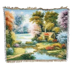 Jacquard-Sofadecke – Vielseitige Picknickmatte für den Außenbereich, Bettdecke