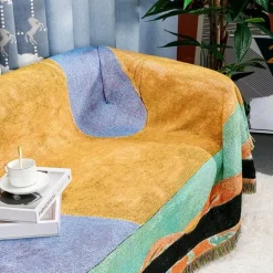 Jacquard-Wandteppichdecke – dekorative gewebte Überwurfdecke