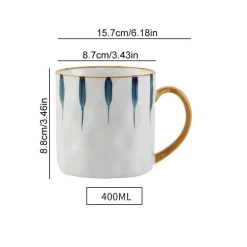 Japanische Keramiktasse mit Löffeldeckel – Elegante Teetasse