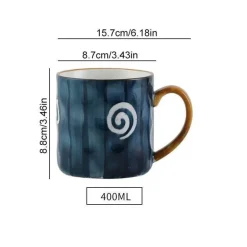 Japanische Keramiktasse mit Löffeldeckel – Elegante Teetasse