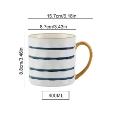 Japanische Keramiktasse mit Löffeldeckel – Elegante Teetasse