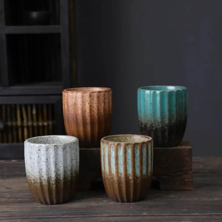 Japanische Keramik-Teetasse – Porzellan-Kung-Fu-Sake- und Kaffeetasse