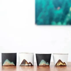 Japanische Porzellantasse - Keramiktasse für Tee und Kaffee