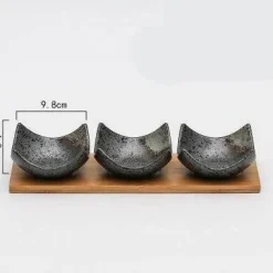 Japanische Snackschalen aus Keramik – Kreatives Geschirr für Vorspeisen