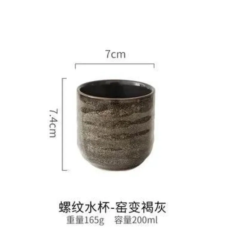 Japanische Teetasse aus Keramik – Porzellanbecher, Trinkgeschirr