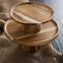 Japanischer Snackteller aus Holz – Elegantes Sushi- und Vorspeisengeschirr