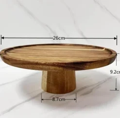 Japanischer Snackteller aus Holz – Elegantes Sushi- und Vorspeisengeschirr