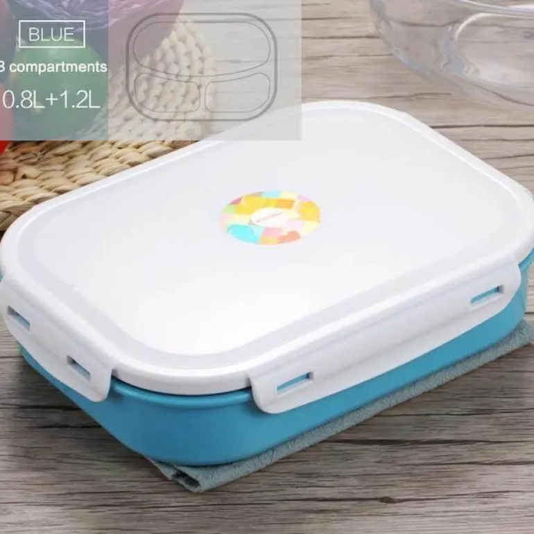 Japanisches Bento-Box-Set aus Edelstahl – langlebige Lunchbox mit Behältern