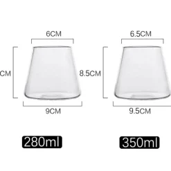 Japanisches Bergglas-Tassenset – Elegantes Trinkgeschirr für Tee, Kaffee, Saft, Wein