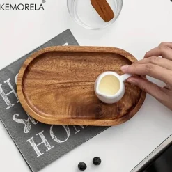 Japanisches Desserttablett aus Holz – Elegante Snackplatte für stilvolle Unterhaltung