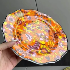 Jungle Flower Speiseteller-Set aus Bone China – Elegantes Geschirr