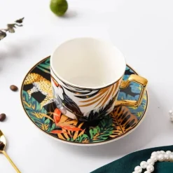 Jungle Secret Teetassen-Set – Exotische tropische Teetassen