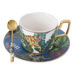 Jungle Secret Teetassen-Set – Exotische tropische Teetassen