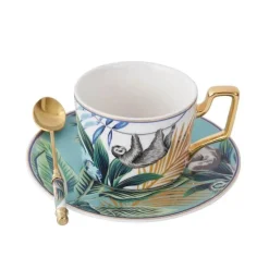 Jungle Secret Teetassen-Set – Exotische tropische Teetassen