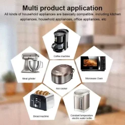 Kabelaufwickler, Kabel-Organizer-Clips für die Kabelverwaltung von Küchengeräten