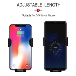 Kabellose Autotelefonhalterung - Ladehalterung mit automatischer Klemmung