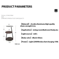Kabellose Ladelampe aus Holz – sanft leuchtendes Schreibtischlicht