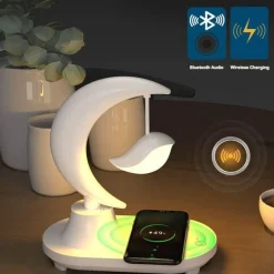 Kabellose Ladenachtlampe – Mondstern-Design