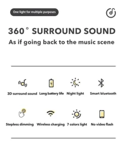 Kabellose Ladenachtlampe – Mondstern-Design