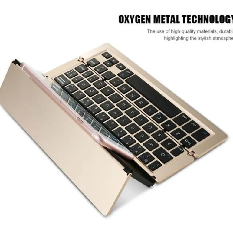 Kabelloser, faltbarer Tablet-Tastaturhalter – tragbares Design