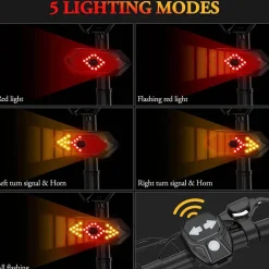 Kabelloser LED-Fahrradblinker - Sicherheitsanzeigeleuchte