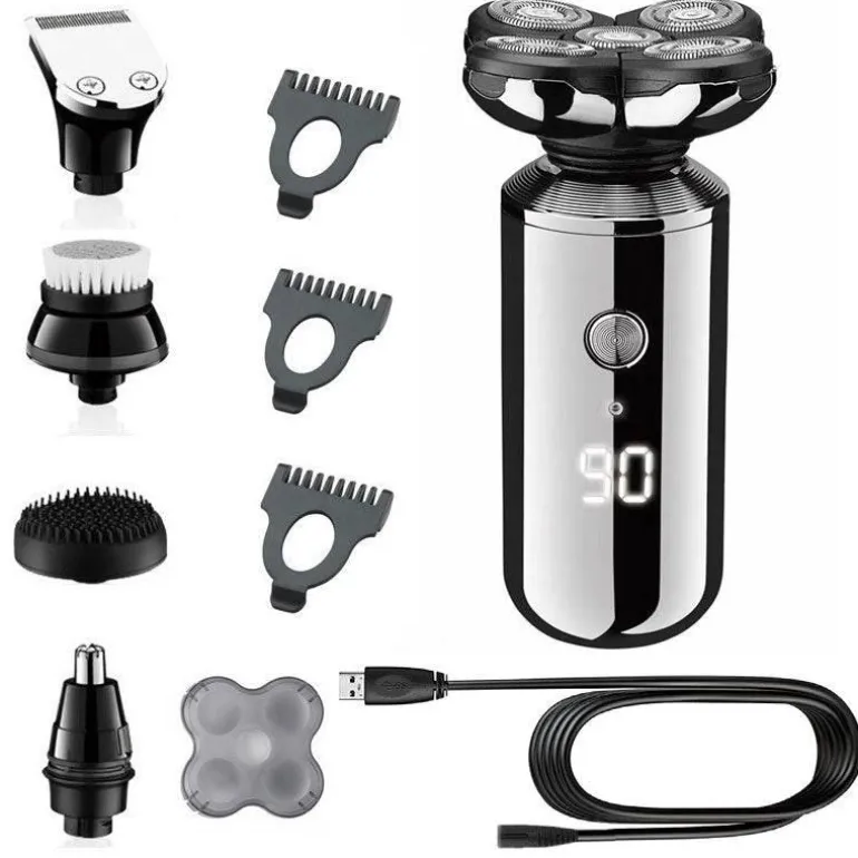 Kabelloser, wasserdichter Bartschneider – wiederaufladbares 5-in-1-Pflegewerkzeug