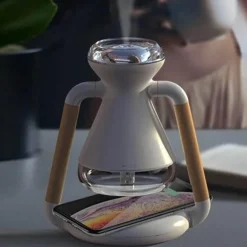 Kabelloses Mini-Luftbefeuchter-Telefonladegerät - Tragbarer Luftbefeuchter