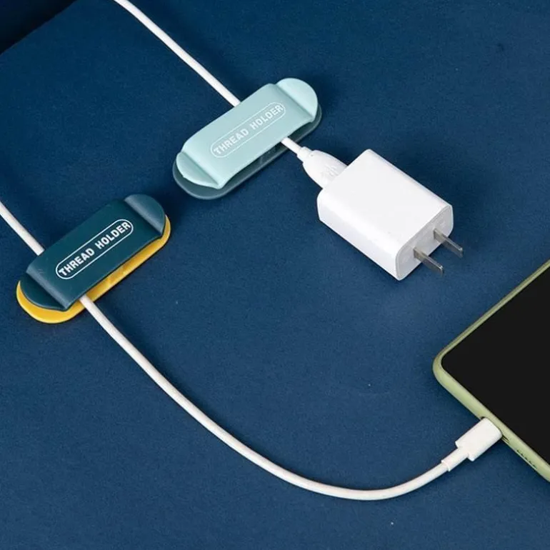 Kabel-Organizer-Clips – 4 kreative selbstklebende Halter