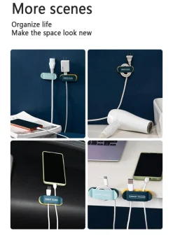 Kabel-Organizer-Clips – 4 kreative selbstklebende Halter